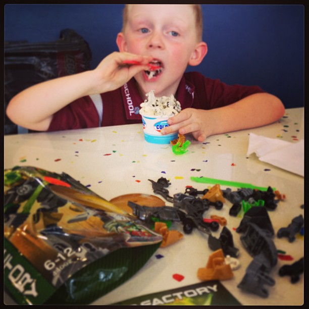 Lego and ice-cream = a super date with Mum xo