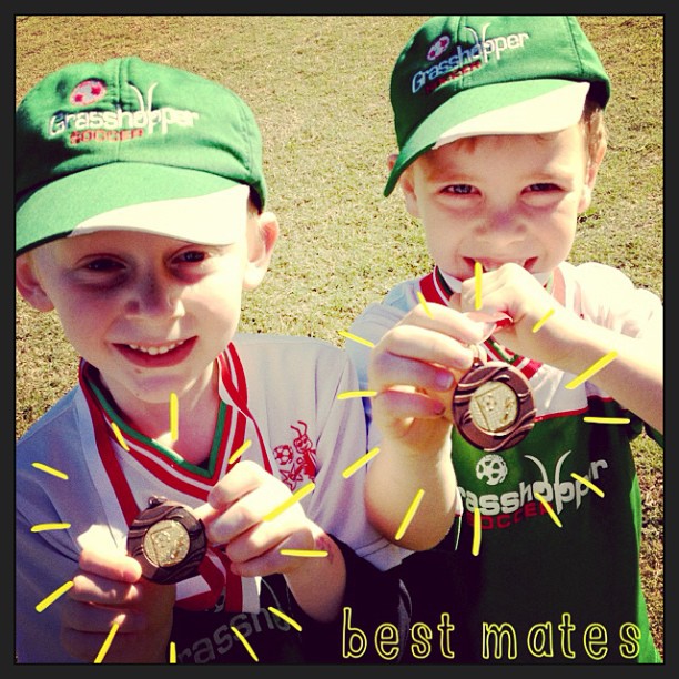 Medal Day = HAPPY BOYS!!