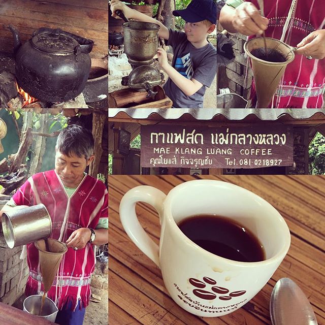Hill Tribe Coffee Shop - Looked like Tar but tasted delicious ️