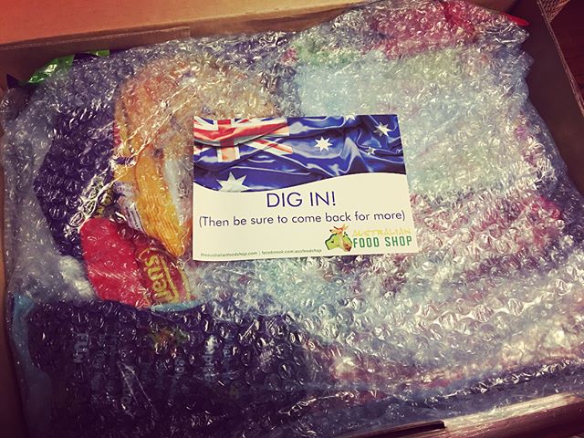 Ohhh look a box of Aussie treats! They are suppose to be for Christmas  What’s your favorite Aussie treat?