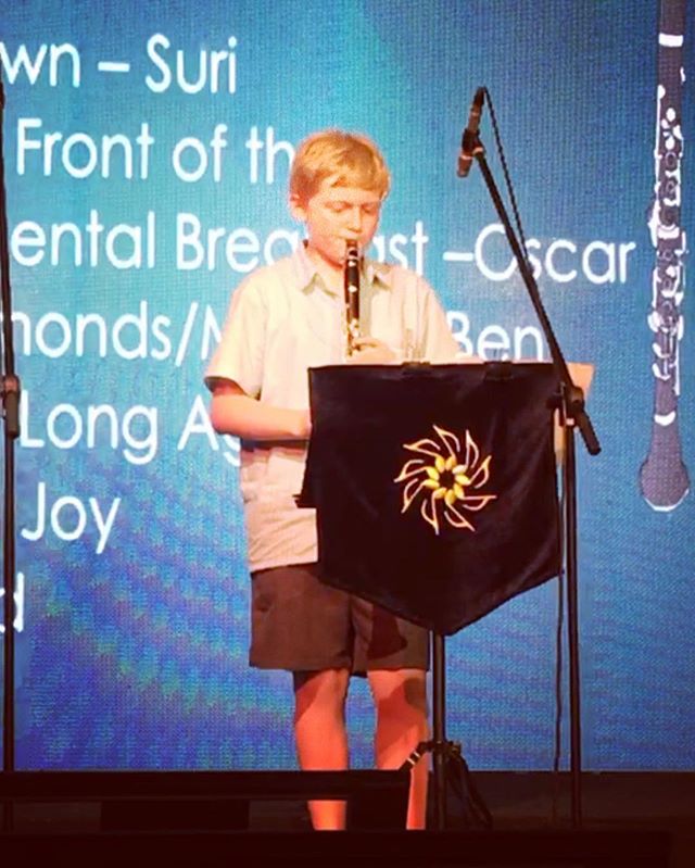 Ben’s first solo clarinet performance at his school concert. Very proud of this guy xo